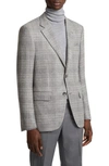 Zegna Regular Fit Jacket In Light Grey
