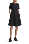 Lafayette 148 Responsible Wool Double Face  Maxi Dress In Black