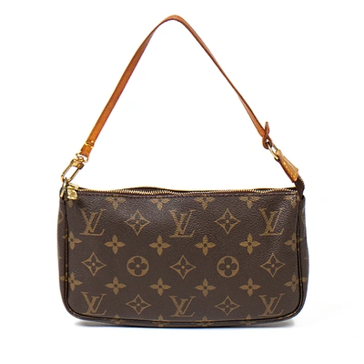 Pre-owned Louis Vuitton Accessory Pouch In Brown