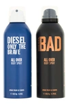 Diesel ® Only The Brave & Bad Duo Body Spray Set