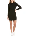 Cotton Citizen Verona Long Sleeve Mini Dress In Black