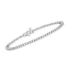 Ross-simons Lab-grown Diamond Tennis Bracelet In Sterling Silver In Multi