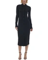 Helmut Lang Midi Shirt Dress In Black