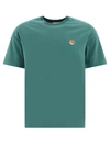 Maison Kitsuné Fox-motif Cotton T-shirt In Green