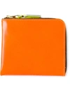 Comme Des Garçons Wallet Two Colour Zip Wallet - Yellow & Orange In Yellow & Orange