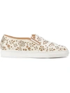 CHARLOTTE OLYMPIA CHARLOTTE OLYMPIA COOL CAT SNEAKERS - NEUTRALS,P175377KID0COOLCATS12206566