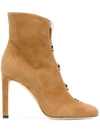 JIMMY CHOO LORETTA SUEDE BOOTIES,LORETTA100SUE12210521