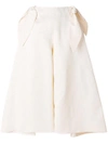 DELPOZO DELPOZO BOW DETAIL WIDE TROUSERS - NEUTRALS,116150472212165087