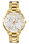 Ted Baker London Manhatt Multifunction Bracelet Watch, 42mm In Gold-tone