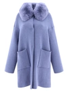 Giovi Elegant Mini Wool And Cashmere Jacket For Women