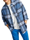 AND NOW THIS MENS FLANNEL PLAID BUTTON-DOWN SHIRT