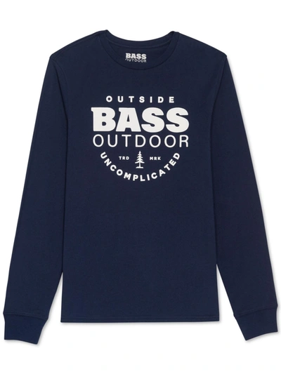 Bass Outdoor Filet Mens Cotton Crewneck Graphic T-shirt In Blue