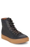 Frye Men's Hoyt Leather Mid-top Sneakers In Black