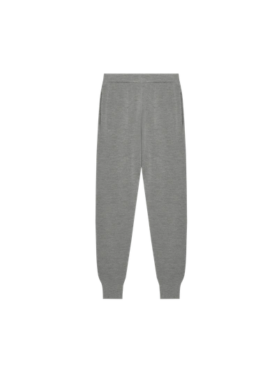 Pangaia Regenerative Merino Wool Joggers In Grey Marl