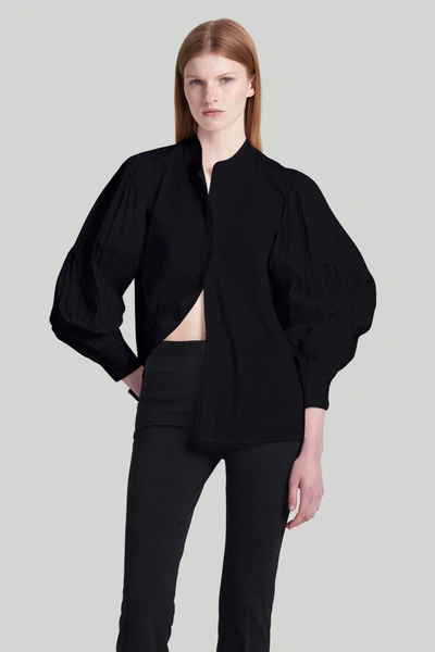 Altuzarra Patsy Puff-sleeve Shirt In Black