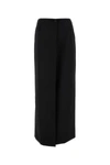 Givenchy Front-slit Wool-blend Maxi Skirt In Black