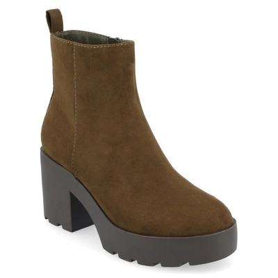 Journee Collection Cassidy Bootie In Olive