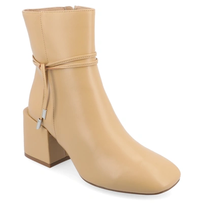 Journee Collection Collection Women's Tru Comfort Foam Wide Width Beverley Booties In Tan