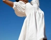 Beaumont Organic Ss23 Layrah-may Linen Dress In White In White