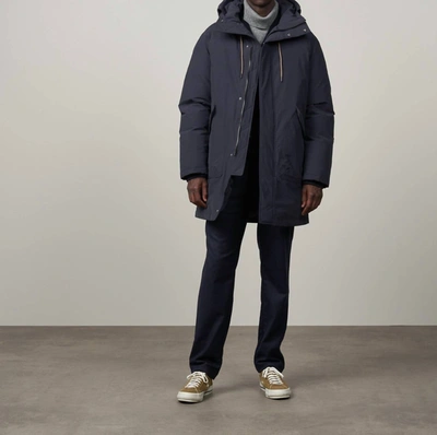 Hartford Cornell Winter Jacket In Navy In Blue