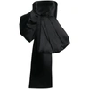 Solace London Nadina Asymmetric Strapless Top In Black