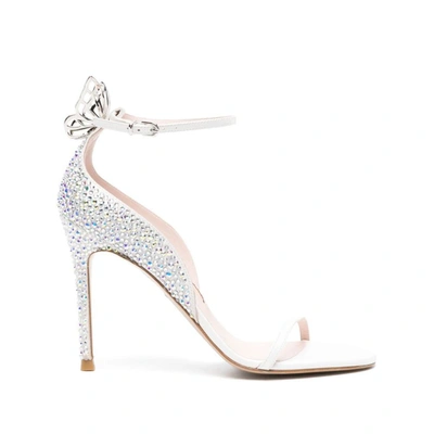Sophia Webster Mariposa Ankle Strap Sandal In Ivory Crystal