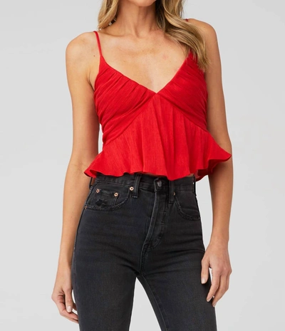 Line And Dot Rianne Tank Top In Red