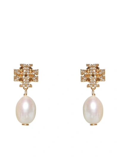 Tory Burch Bijoux In Tory Gold / Pearl