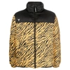 Yes I Am Tiger-print Reversible Padded Jacket In Black