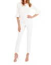 BLACK HALO BROOKLYN JUMPSUIT IN PORCELAIN