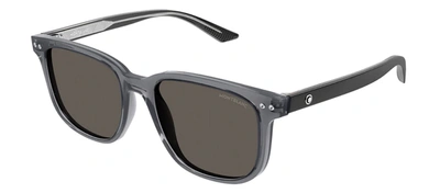 Montblanc Mb0013s 003 Wayfarer Sunglasses In Green