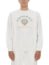 Casablanca Men Sweatshirt With Logo In White