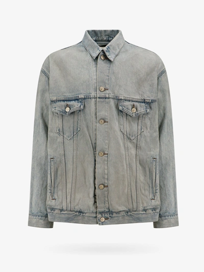 Balenciaga Blue Oversized Denim Jacket