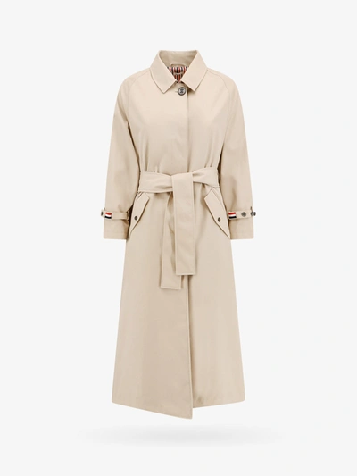 Thom Browne Trench In Beige