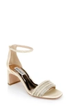 Badgley Mischka Kameryn Ankle Strap Sandal In Ivory