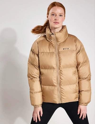 Columbia Puffect Puffer Jacket In Brown