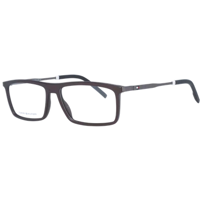 Tommy Hilfiger Brown Men Optical Frames In Black