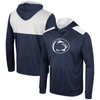 COLOSSEUM COLOSSEUM NAVY PENN STATE NITTANY LIONS WARM UP LONG SLEEVE HOODIE T-SHIRT