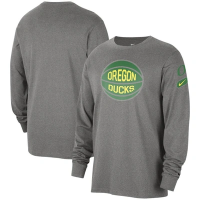 Nike Oregon Fast Break  Men's College Long-sleeve T-shirt In Grey