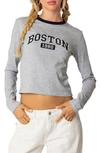 EDIKTED BOSTON LONG SLEEVE T-SHIRT