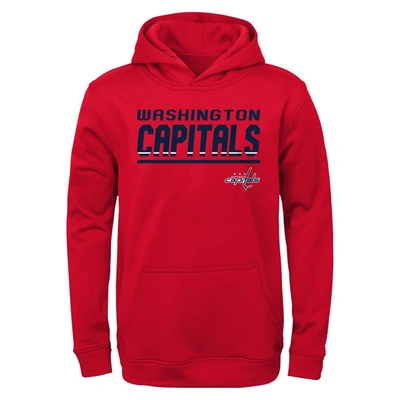 OUTERSTUFF YOUTH RED WASHINGTON CAPITALS HEADLINER PULLOVER HOODIE
