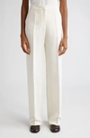 Lafayette 148 Petite Finesse Crepe Gates Full-leg Pant In Cloud