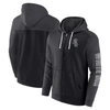 FANATICS FANATICS BRANDED BLACK CHICAGO WHITE SOX OFFENSIVE LINE UP LIGHTWEIGHT FULL-ZIP HOODIE