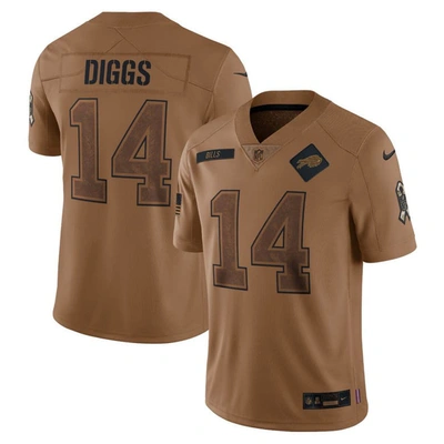 Nike Stefon Diggs Buffalo Bills Salute To Service  Men's Dri-fit Nfl Limited Jersey In Brown