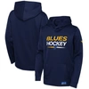 FANATICS YOUTH FANATICS BRANDED NAVY ST. LOUIS BLUES AUTHENTIC PRO PULLOVER HOODIE