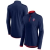 Fanatics Branded Navy Minnesota Twins Corner Quarter-zip Top In Navy