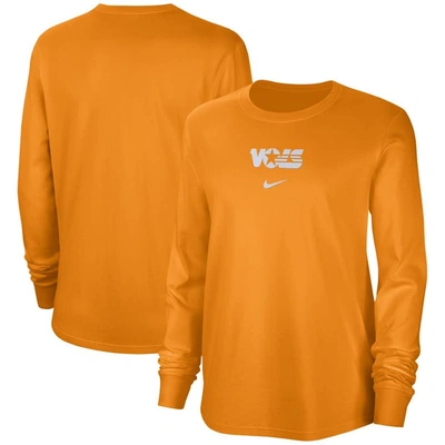 Nike Tennessee  Women's College Crew-neck Long-sleeve T-shirt In Orange