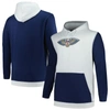 Fanatics Branded  Navy/silver New Orleans Pelicans Big & Tall Primary Arctic Pullover Hoodie In Navy