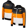 THE WILD COLLECTIVE THE WILD COLLECTIVE  TENNESSEE ORANGE TENNESSEE VOLUNTEERS COLOR-BLOCK PUFFER FULL-ZIP JACKET