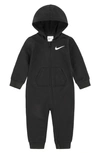 Nike Essentials Hooded Coverall Baby Coverall In Black